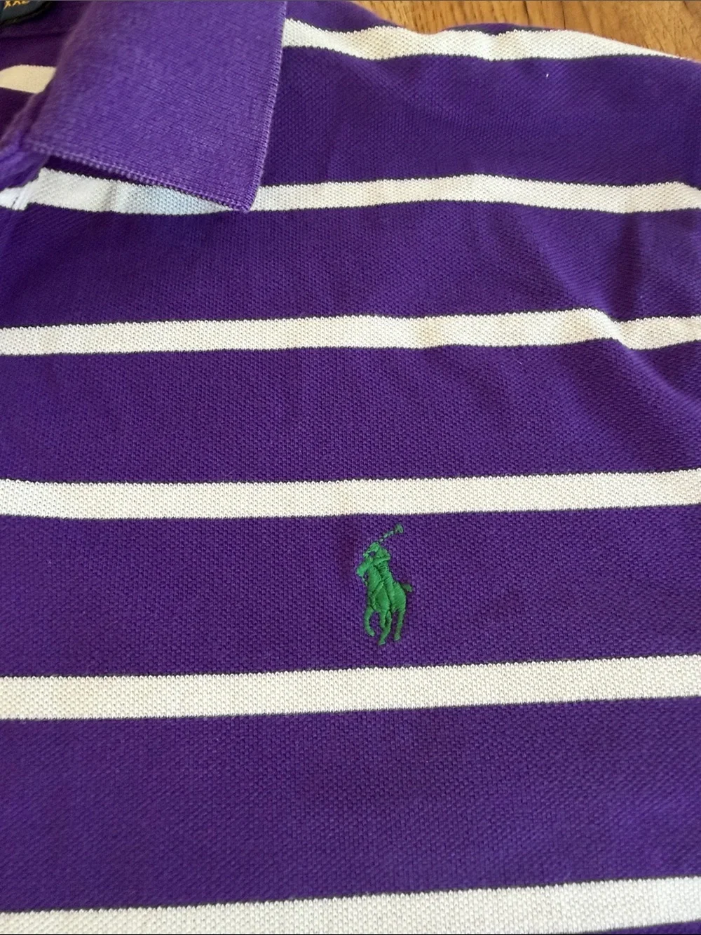 Polo Ralph Lauren Purple‎ Stripe Polo L